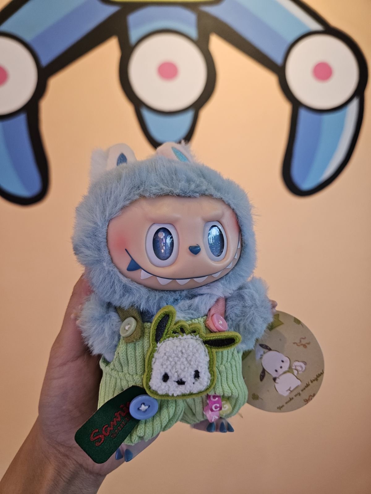 Clothing - Sanrio Pochacco Overall Outfit for Labubu