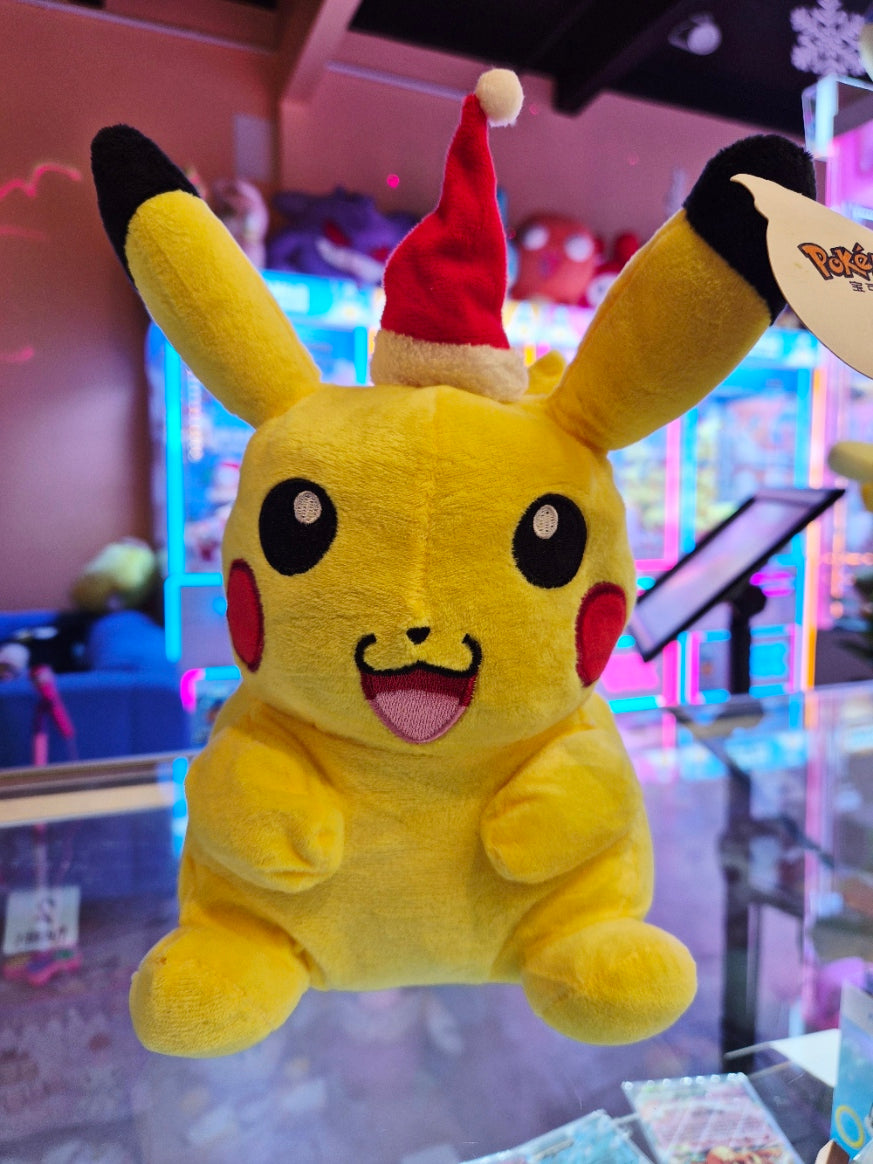 Pokemon - Plush - Pikachu, Christmas Hat